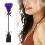 Maxbell French Feather ticklers whips floggers Games Teaser Soft for Lovers Pets Night Violet