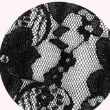 Maxbell 2Pcs Lace Pasties Lingerie Lady Reusable Black for Club party Round