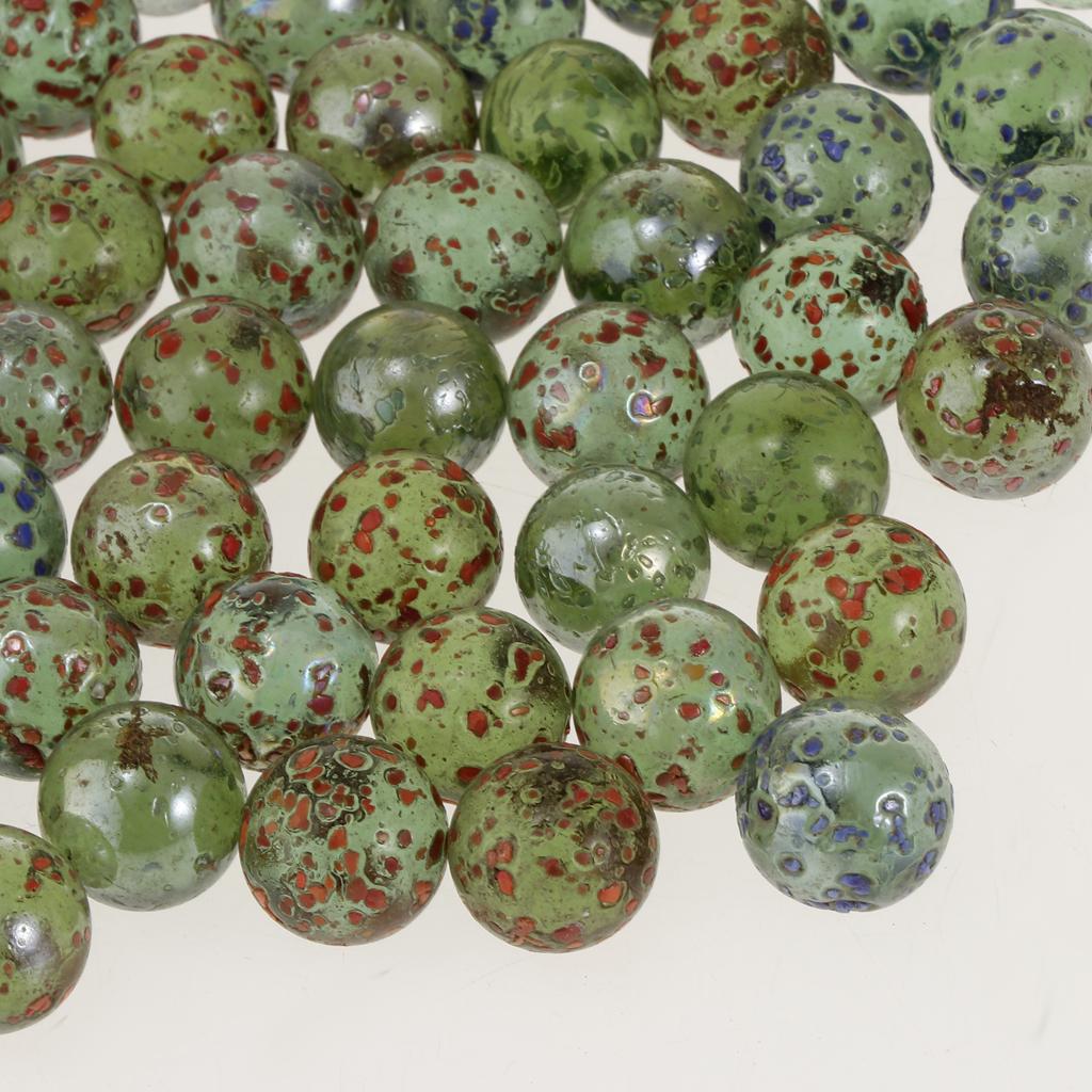 90Pcs 16mm Green Glass Marbles Balls Vintage Toys Game For - Aladdin Shoppers