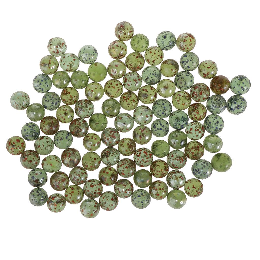 90Pcs 16mm Green Glass Marbles Balls Vintage Toys Game For - Aladdin Shoppers