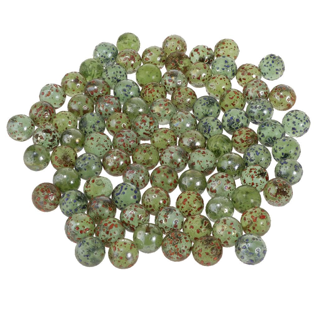 90Pcs 16mm Green Glass Marbles Balls Vintage Toys Game For - Aladdin Shoppers