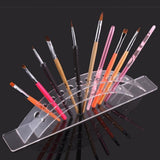Max Clear Plastics Makeup Brush pencil Stand Display Holder Rack Case  295x43x73mm