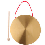 9Inch Hand Gong Cymbals Brass Copper Chapel Opera Percussion Musical Instruments with Round Play Hammer (22cm) - Aladdin Shoppers
