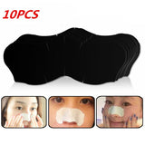 Maxbell 10PCS Bamboo Charcoal Suction Face Deep Cleansing Black Mud Mask Blackhead Remover Peel-Off Mask Easy to Pull Out TSLM2