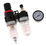 AFC2000 1/4'' Air Filter Regulator Moisture Trap Pressure Gauge Compressor - Aladdin Shoppers