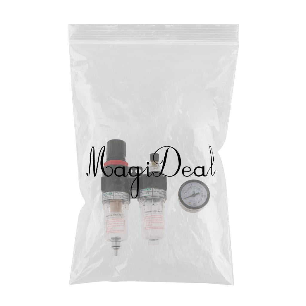 AFC2000 1/4'' Air Filter Regulator Moisture Trap Pressure Gauge Compressor - Aladdin Shoppers