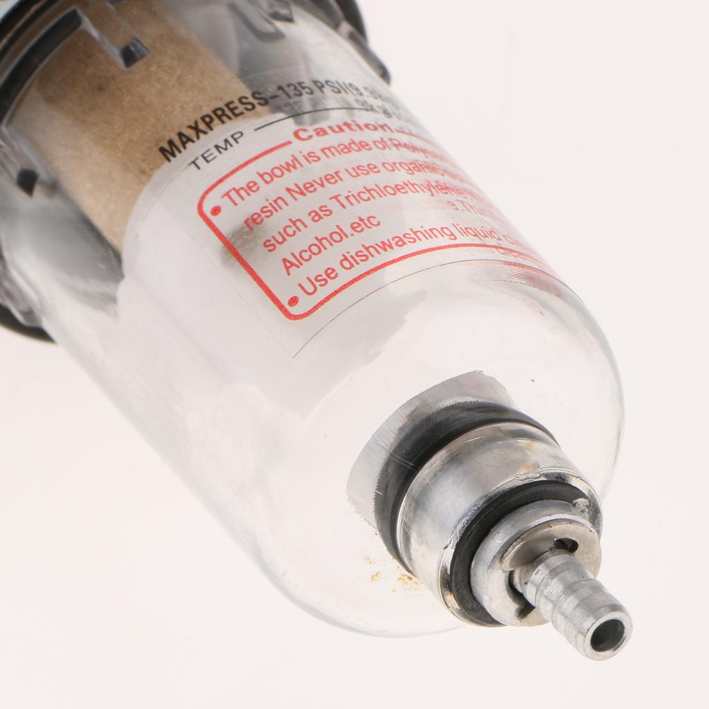AFR2000 1/4'' Air Filter Regulator Moisture Trap Pressure Gauge Compressor - Aladdin Shoppers