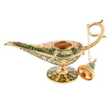 Aladdin Genie Lamp Wishing Tea Oil Pot Decoration Collection Arts Gift Green - Aladdin Shoppers