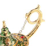 Aladdin Genie Lamp Wishing Tea Oil Pot Decoration Collection Arts Gift Green - Aladdin Shoppers