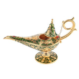 Aladdin Genie Lamp Wishing Tea Oil Pot Decoration Collection Arts Gift Green - Aladdin Shoppers