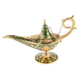 Aladdin Genie Lamp Wishing Tea Oil Pot Decoration Collection Arts Gift Green - Aladdin Shoppers