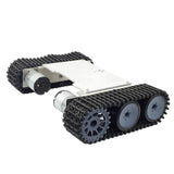Aluminum Alloy Strong Motor Tank Car Chassis Track Crawler Kit for Arduino DIY Robot Science Educational Toy - Aladdin Shoppers