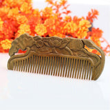 Antique Natural Sandalwood Lotus Styling Wood Comb Wide Teeth Anti-static Massage - Aladdin Shoppers