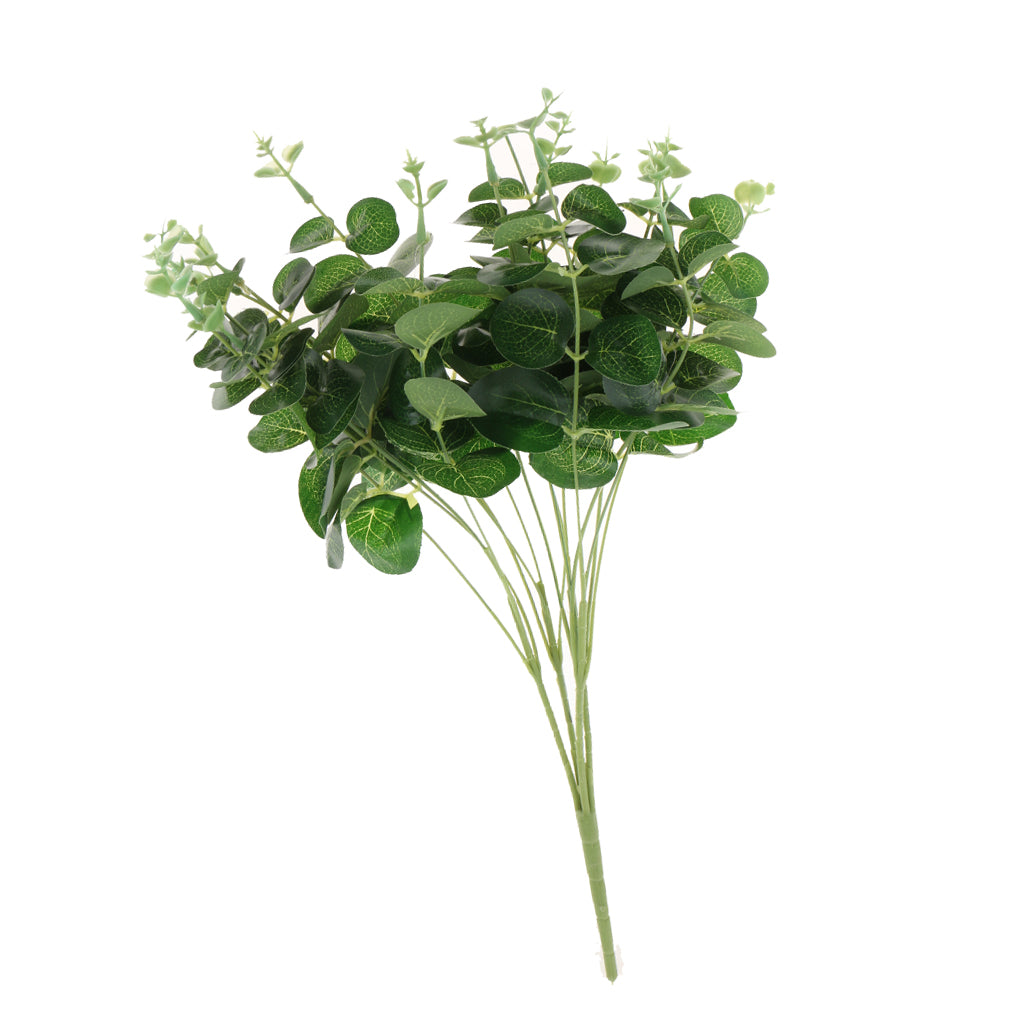 Artificial Simulation Eucalyptus Leaves Plastic Flants for Home Garden Decoration - Aladdin Shoppers