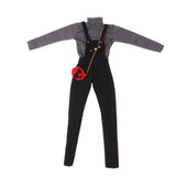 BJD Handmade Doll Striped Long Sleeve Top Suspender Trouser and Shoulder Bag for 1/3 BJD Girl Dolls Clothes Accessories - Aladdin Shoppers