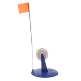 Blue Ice Fishing Rod Pole ABS Hole Cover Ice Fishing Tip-Up with 19.7'' Height Orange Flag Terminal Tackle - Aladdin Shoppers