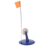 Blue Ice Fishing Rod Pole ABS Hole Cover Ice Fishing Tip-Up with 19.7'' Height Orange Flag Terminal Tackle - Aladdin Shoppers