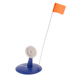 Blue Ice Fishing Rod Pole ABS Hole Cover Ice Fishing Tip-Up with 19.7'' Height Orange Flag Terminal Tackle - Aladdin Shoppers