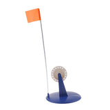 Blue Ice Fishing Rod Pole ABS Hole Cover Ice Fishing Tip-Up with 19.7'' Height Orange Flag Terminal Tackle - Aladdin Shoppers
