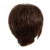 Breathable Chic Short Wigs For Women Human Hair W/ Bangs Fluffy Pixie Cut Wig Brown - Aladdin Shoppers