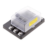 Car Boat RV 6 Way Mini Micro Blade Fuse Box Block Holder Panel Clear Cover - Aladdin Shoppers