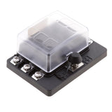 Car Boat RV 6 Way Mini Micro Blade Fuse Box Block Holder Panel Clear Cover - Aladdin Shoppers