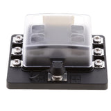 Car Boat RV 6 Way Mini Micro Blade Fuse Box Block Holder Panel Clear Cover - Aladdin Shoppers