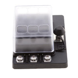 Car Boat RV 6 Way Mini Micro Blade Fuse Box Block Holder Panel Clear Cover - Aladdin Shoppers