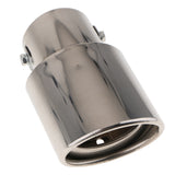 Car Universal Round Silver Stainless Steel Exhaust Tail Muffler Tip Pipe - Aladdin Shoppers