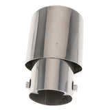 Car Universal Round Silver Stainless Steel Exhaust Tail Muffler Tip Pipe - Aladdin Shoppers