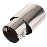 Car Universal Round Silver Stainless Steel Exhaust Tail Muffler Tip Pipe - Aladdin Shoppers