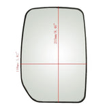 Car White Glass Left Rearview Heated Mirror for Ford Transit 2000 - 2013 - Aladdin Shoppers