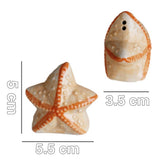Ceramic Salt and Pepper Shakerr - Cute Starfish Shape Spice Container Seasoning Spice Tool Wedding Favor - Aladdin Shoppers