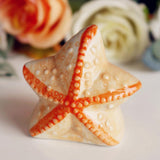 Ceramic Salt and Pepper Shakerr - Cute Starfish Shape Spice Container Seasoning Spice Tool Wedding Favor - Aladdin Shoppers