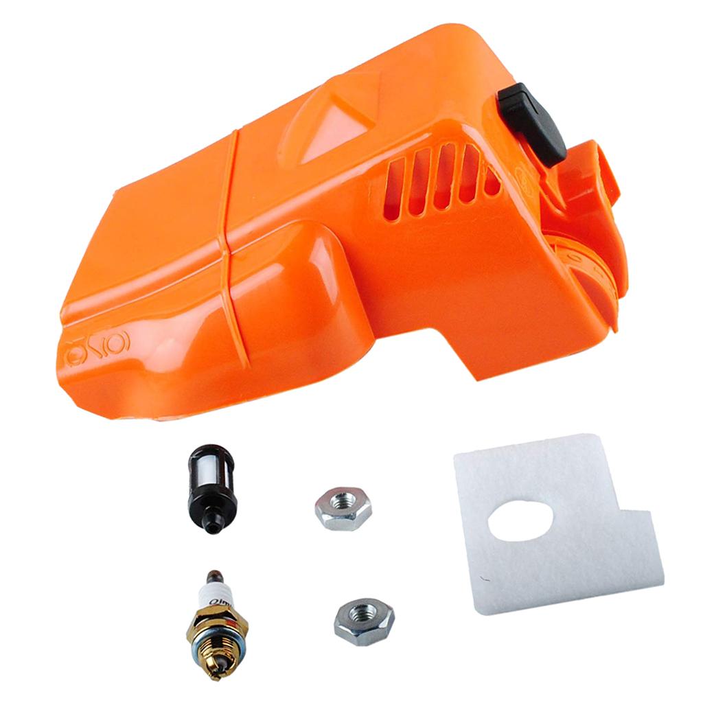 Chainsaw Cylinder Cover Air Filter Kit Fits for Stihl 017 018 MS170 MS180 Chainsaw Replacement Parts Home Improvement - Aladdin Shoppers