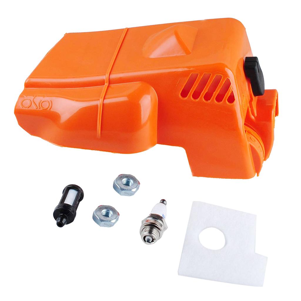 Chainsaw Cylinder Cover Air Filter Kit Fits for Stihl 017 018 MS170 MS180 Chainsaw Replacement Parts Home Improvement - Aladdin Shoppers