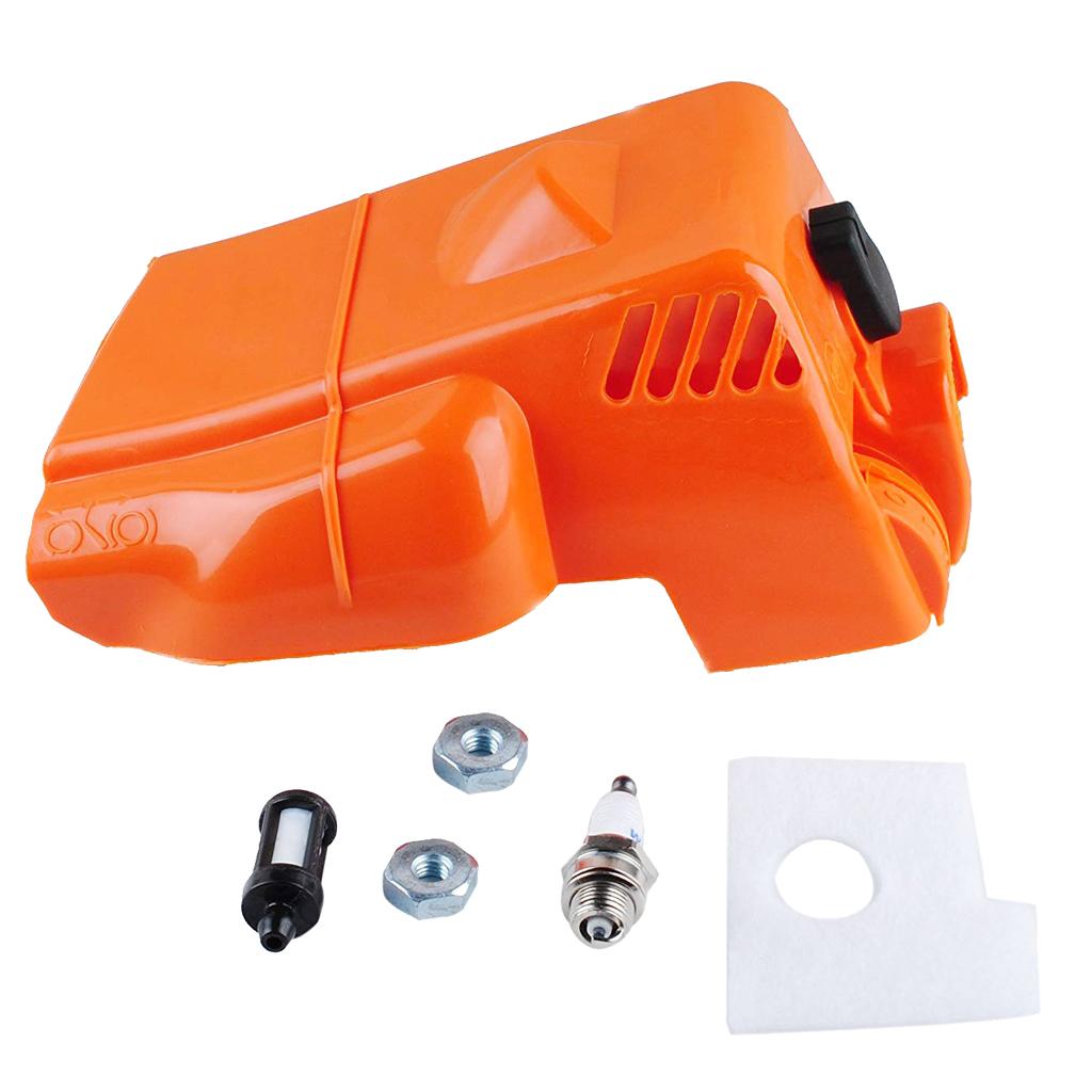 Chainsaw Cylinder Cover Air Filter Kit Fits for Stihl 017 018 MS170 MS180 Chainsaw Replacement Parts Home Improvement - Aladdin Shoppers