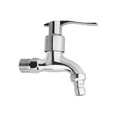 Chrome Finish Wall Mount Water Tap Garden Washing Machine Brass Water Faucet - Aladdin Shoppers