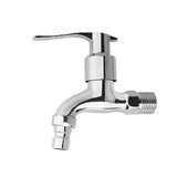 Chrome Finish Wall Mount Water Tap Garden Washing Machine Brass Water Faucet - Aladdin Shoppers