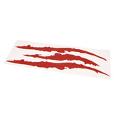 Claw Marks Decal Monster Scratches Reflective Sticker Headlight Decal Red - Aladdin Shoppers