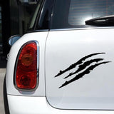 Claw Marks Decal Monster Scratches Reflective Sticker Headlight Decal Red - Aladdin Shoppers