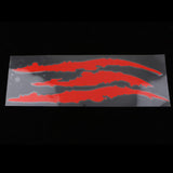 Claw Marks Decal Monster Scratches Reflective Sticker Headlight Decal Red - Aladdin Shoppers