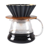 Coffee Maker Stand, Pour Over Cone Drip Holder - Wooden, Outer Dia 12.1cm/4.76 inch - Aladdin Shoppers