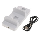 Controller Charger Charging Docking Station Stand Dual USB Fast Charging Cradle for Sony Playstation 4 PS4 Slim Pro Controller -White - Aladdin Shoppers
