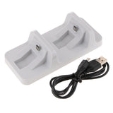 Controller Charger Charging Docking Station Stand Dual USB Fast Charging Cradle for Sony Playstation 4 PS4 Slim Pro Controller -White - Aladdin Shoppers