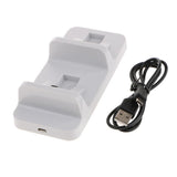 Controller Charger Charging Docking Station Stand Dual USB Fast Charging Cradle for Sony Playstation 4 PS4 Slim Pro Controller -White - Aladdin Shoppers