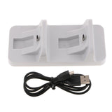 Controller Charger Charging Docking Station Stand Dual USB Fast Charging Cradle for Sony Playstation 4 PS4 Slim Pro Controller -White - Aladdin Shoppers