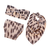 Cute Leopard Swimsuit Bikini Set for 12inch 30cm Girl Doll Dress Up Accessory - Aladdin Shoppers