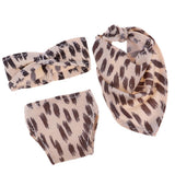 Cute Leopard Swimsuit Bikini Set for 12inch 30cm Girl Doll Dress Up Accessory - Aladdin Shoppers