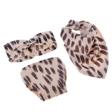 Cute Leopard Swimsuit Bikini Set for 12inch 30cm Girl Doll Dress Up Accessory - Aladdin Shoppers